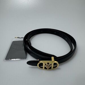 MCM Mode Mena Reversible Leather Belt Black Size 100/39”